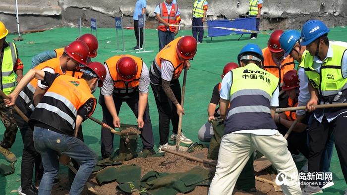 2022年青岛市房屋建筑工程防汛应急演练观摩活动成功举办，23支队伍同台竞技共筑安全防线