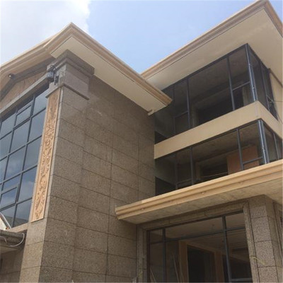 黄金麻石材在湖北房屋建筑工程中的干挂应用